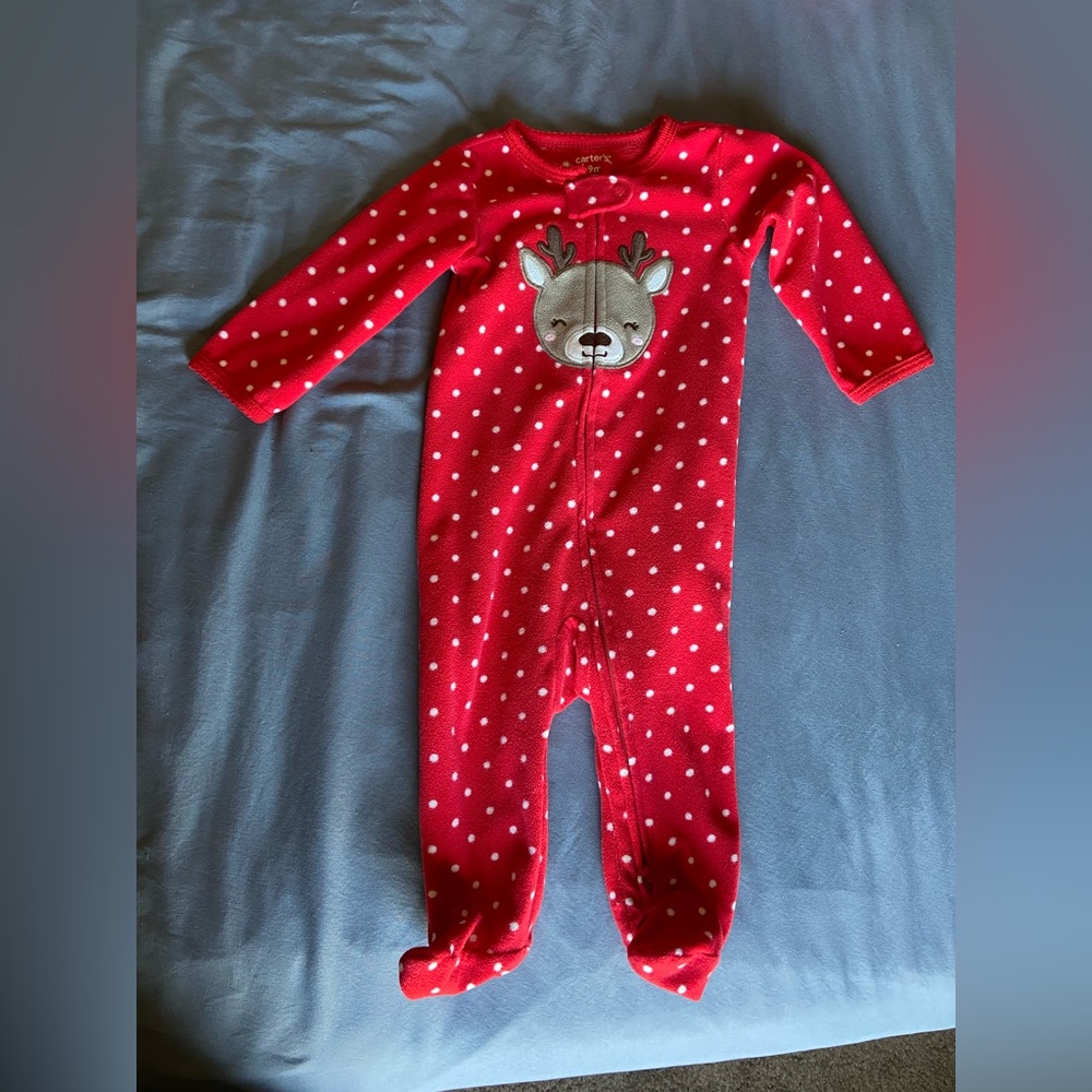 Carter’s Reindeer Fleece Footies
